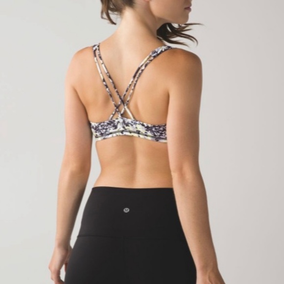 Lululemon Free To Be Bra/Crosscourt Petal Black - Picture 2 of 7